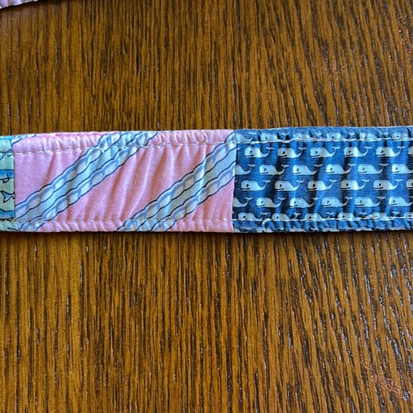 Vineyard Vines Patchwork Fabric Ring Belt-Size Medium - Picture 6 of 10